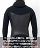 AIRTIGHT エアータイト LCZ EDGE HOODED 5×3mm メンズ サーフィン ウェットスーツ セミドライ ムラサキスポーツ限定(BLK-M)