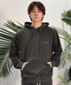 QUIKSILVER クイックシルバー パーカー プルオーバー メンズ バックプリント ピグメント加工 裏起毛 QPO244065(BLK-M)