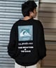 QUIKSILVER クイックシルバー 長袖 Tシャツ ロンT バックプリント QLT244604M ムラサキスポーツ限定(BLK-M)