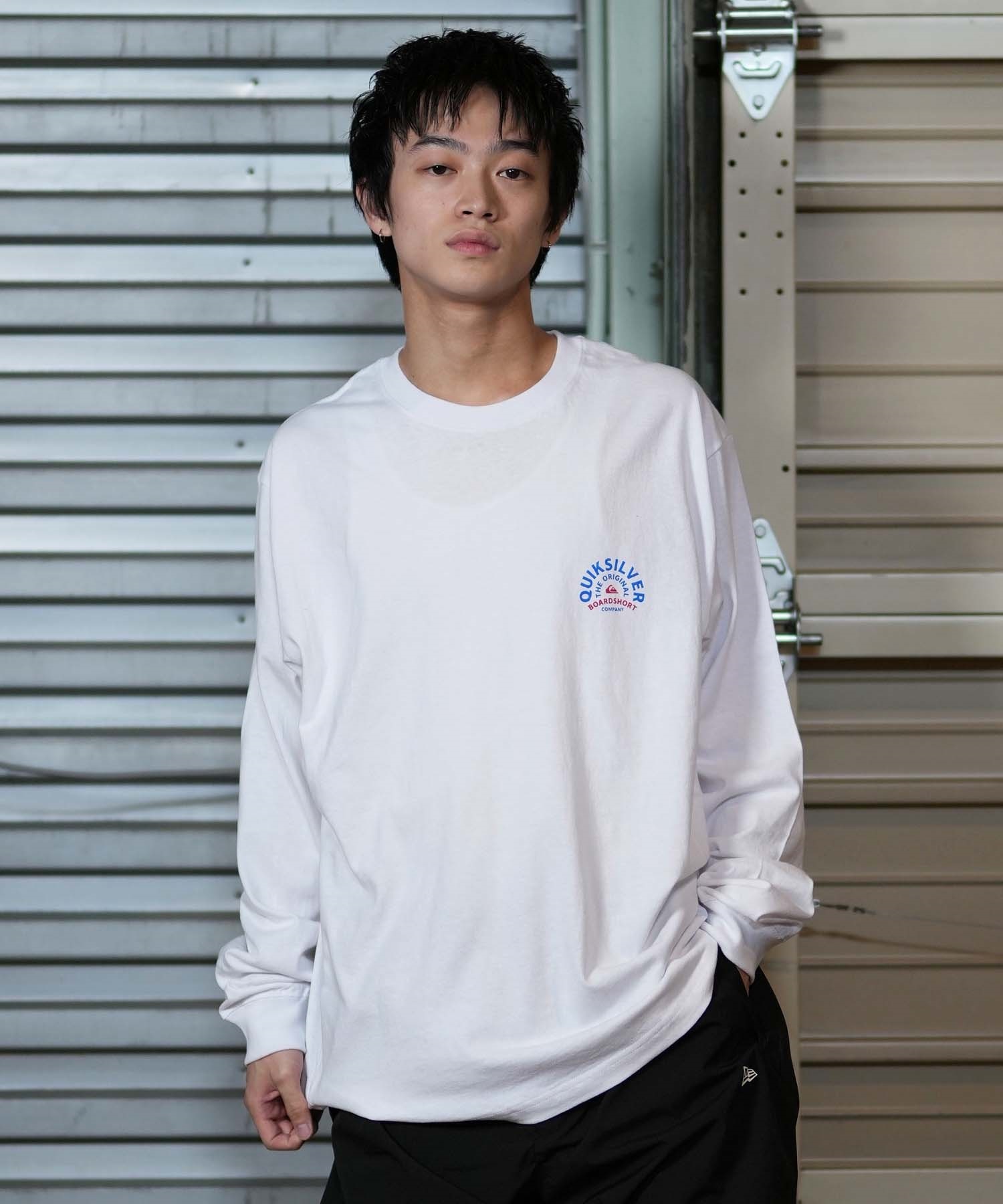 QUIKSILVER クイックシルバー 長袖 Tシャツ メンズ ロンT バックプリント ユニセックス QLT244034(WHT-M)