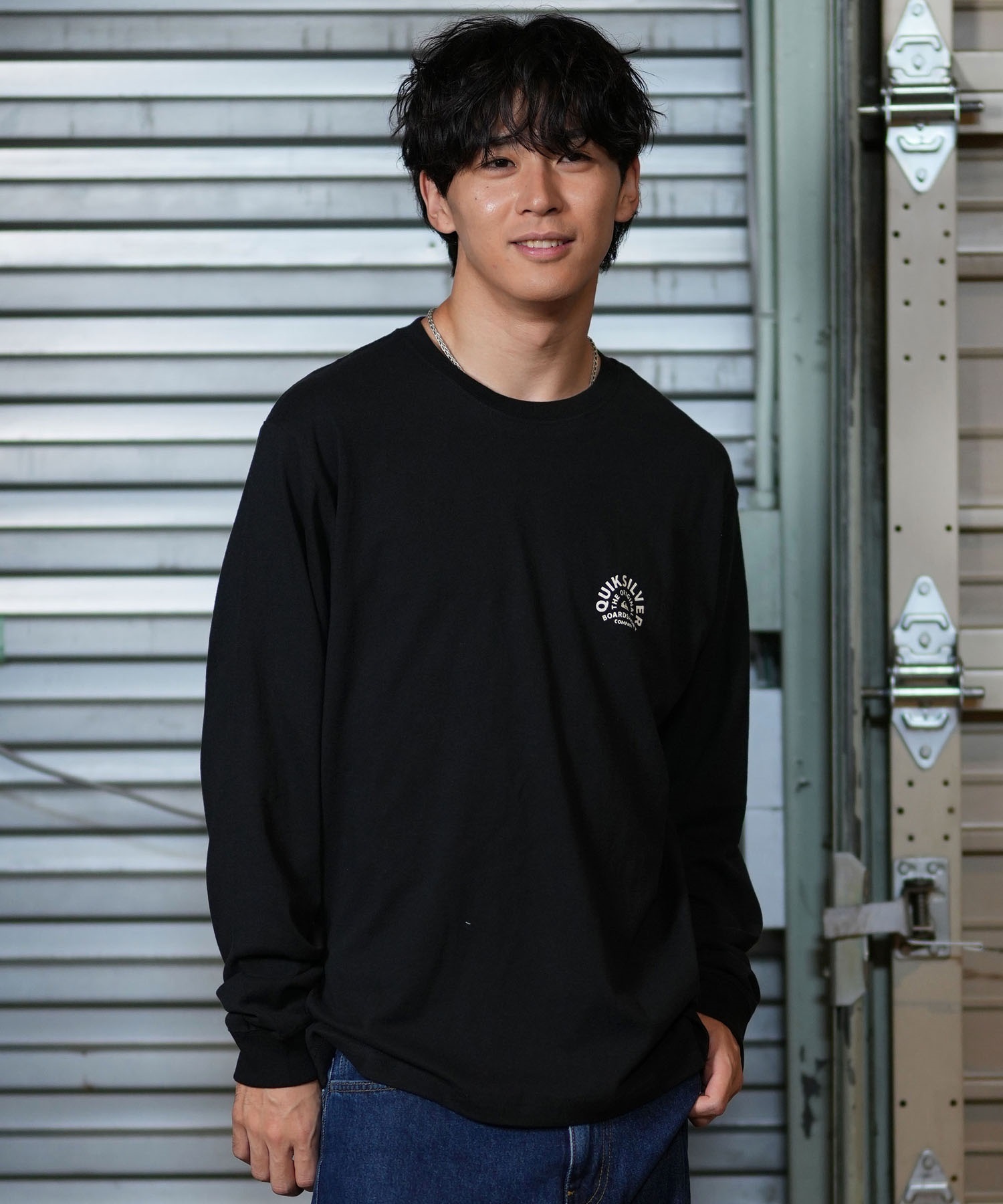 QUIKSILVER クイックシルバー 長袖 Tシャツ メンズ ロンT バックプリント ユニセックス QLT244034(WHT-M)