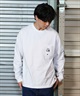 QUIKSILVER クイックシルバー 長袖 Tシャツ メンズ ロンT オーバーサイズ バックプリント ユニセックス QLT244033(WHT-M)