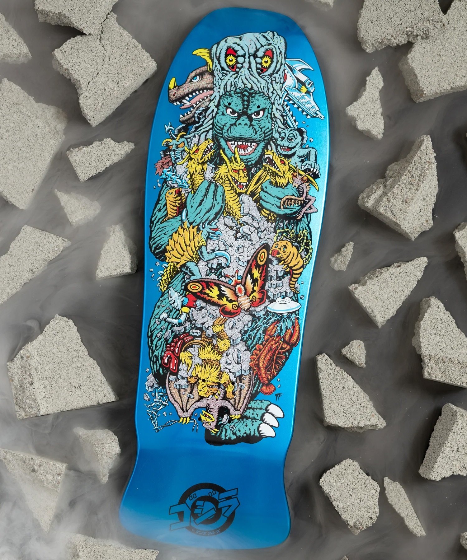 SANTA CRUZ×GOZILLA サンタクルーズ×ゴジラ スケートボード デッキ GODZILLA KAIJU RSKP10.125 ムラサキスポーツ(ONECOLOR-ONE)