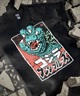 SANTACRUZ サンタクルーズ × GODZILLA ゴジラ コラボレーション 半袖 Tシャツ メンズ レディース ユニセックス フロントプリント 510245403(BLACK-M)