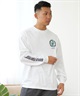 SANTACRUZ サンタクルーズ 長袖 Tシャツ メンズ ロンT バックプリント 502243401 ムラサキスポーツ限定(WHITE-M)