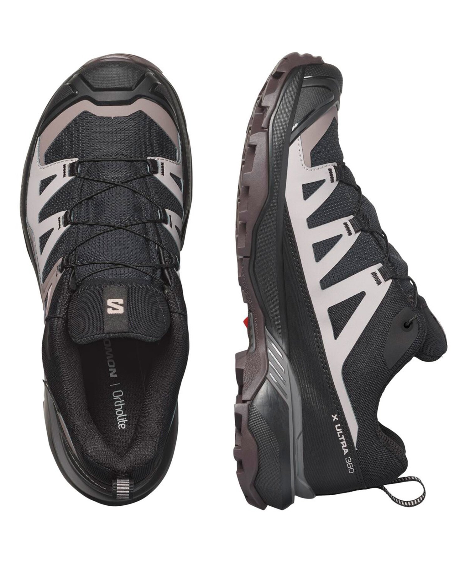 SALOMON サロモン シューズ スニーカー レディース 防水 ゴアテックス X ULTRA 360 GTX W ウルトラ L47449200(BK/PL-23.0cm)