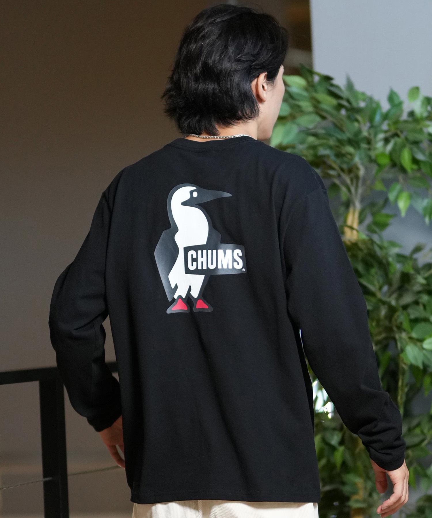 CHUMS チャムス 長袖 Tシャツ メンズ ロンT ブービーバード バックプリント ボックスシルエット CH01-2304 ロングスリーブ｜ムラサキスポーツオンラインストア  通販