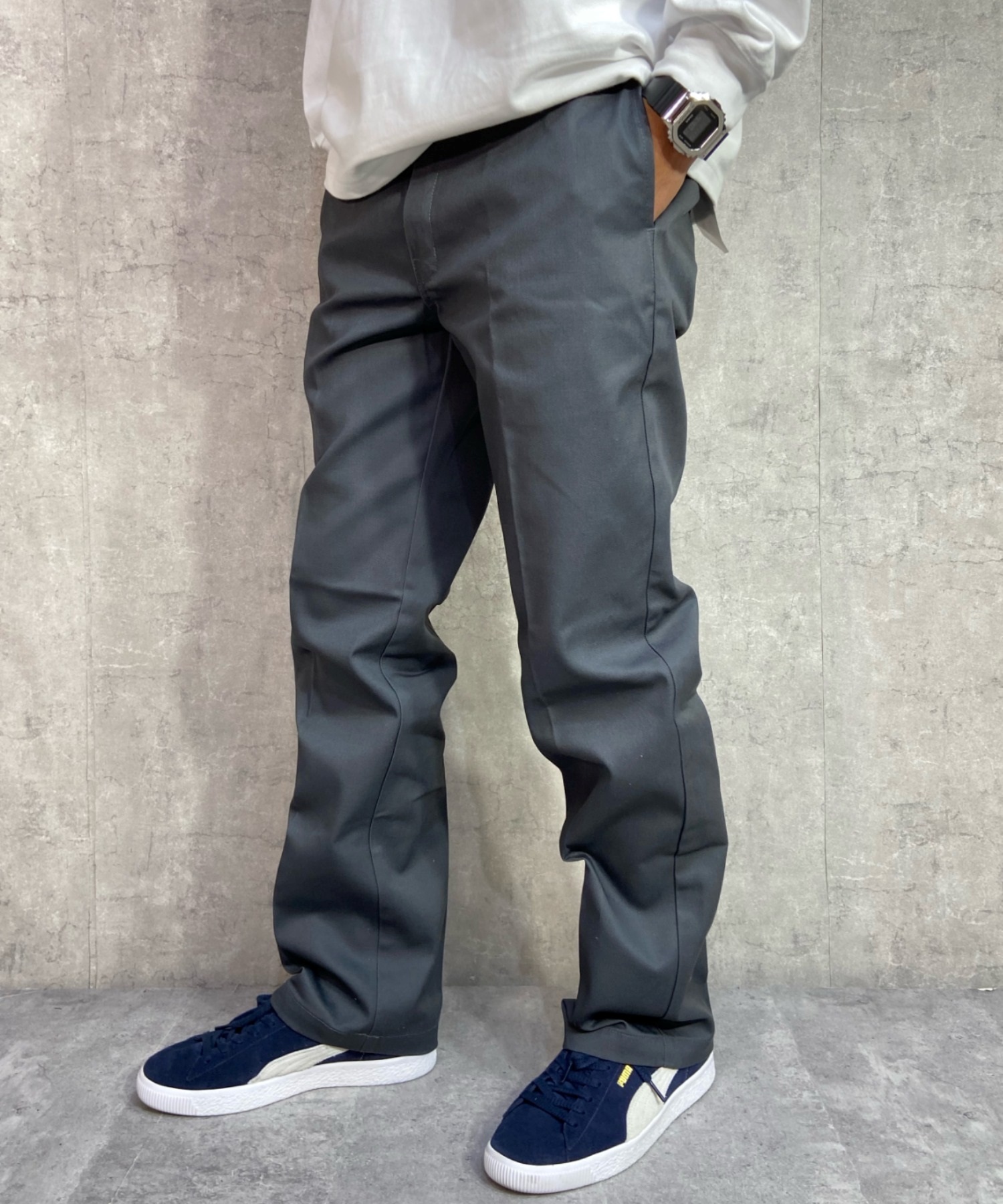 Dickies ディッキーズ ロングパンツ チノパン メンズ スケートパンツ ストレートワイドパンツ Original 874 ワークパンツ 14562800(01WHT-28inch)