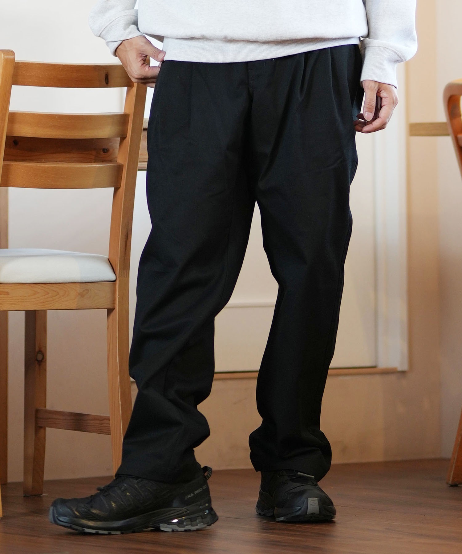 Dickies ディッキーズ ロングパンツ メンズ MS DK TUCK TAPARED EASY PANTS 80752900 ムラサキスポーツ別注(80BK-S)