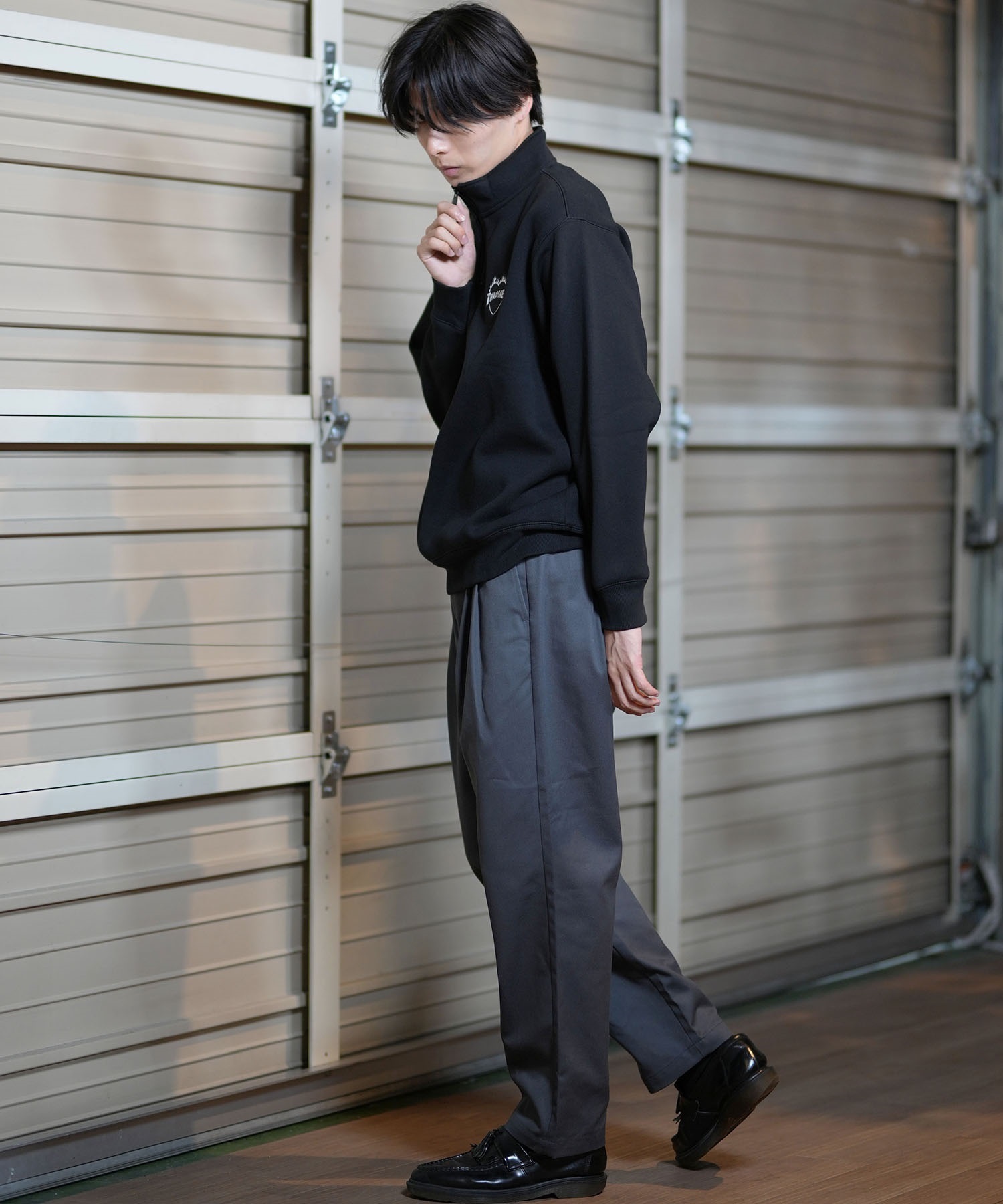 Dickies ディッキーズ ロングパンツ メンズ MS DK TUCK TAPARED EASY PANTS 80752900 ムラサキスポーツ別注(80BK-S)