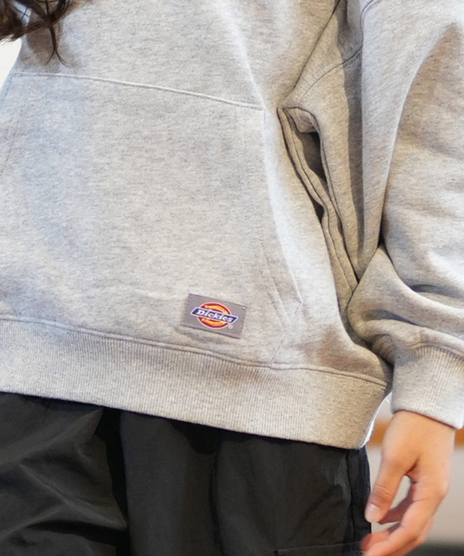 Dickies ディッキーズ パーカー キッズ プルオーバー スウェット ワッペン入りフーディー 80753500 ムラサキスポーツ限定(02OFW-130cm)