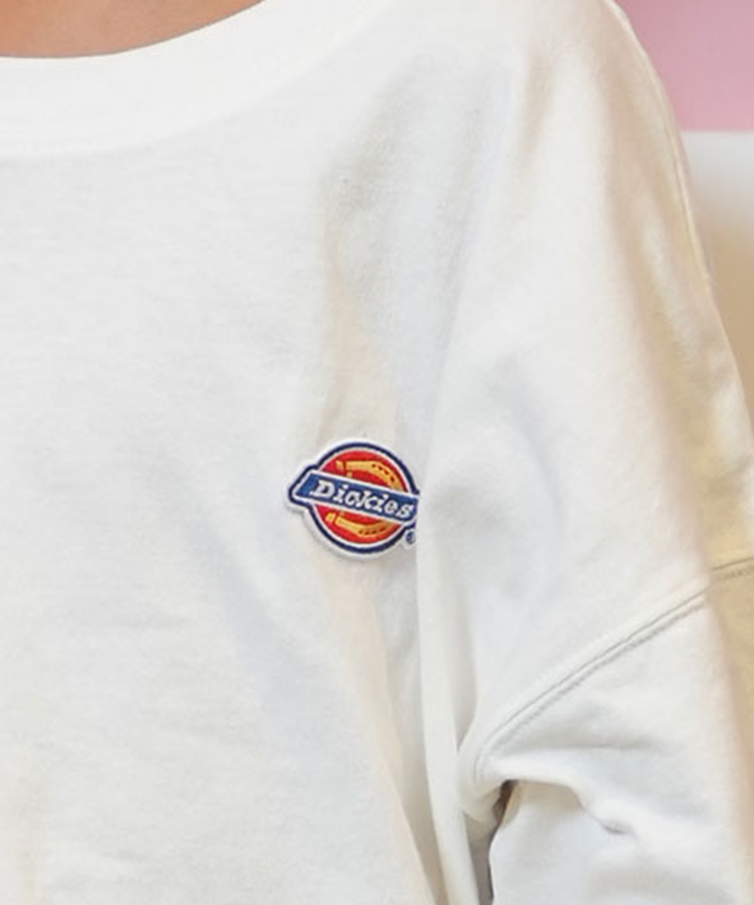 Dickies ディッキーズ Tシャツ キッズ 長袖 ロンT バックプリント 80753600 ムラサキスポーツ限定(01WHT-130cm)