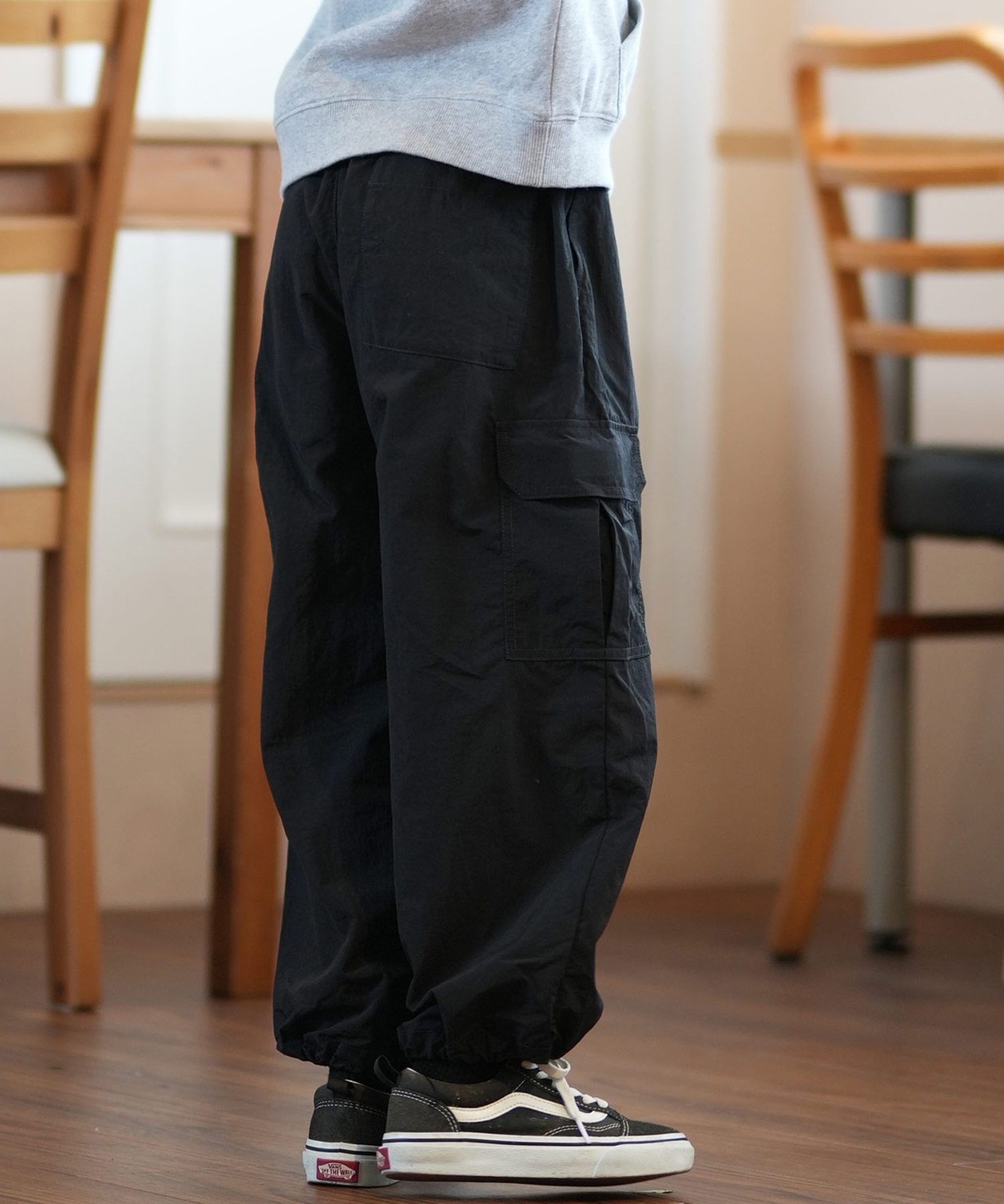 Dickies ディッキーズ ボトムス キッズ ロングパンツ ナイロンカーゴパンツ 80753400 ムラサキスポーツ限定(80BK-130cm)