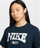 NIKE ナイキ 半袖 Tシャツ レディース スウッシュ ロゴ プリント クロップド丈 ショート丈 FZ2856-478(478-S)