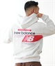 new balance ニューバランス パーカー プルオーバー メンズ スウェット フーディー バックプリント 裏毛 MT43561(BK-M)