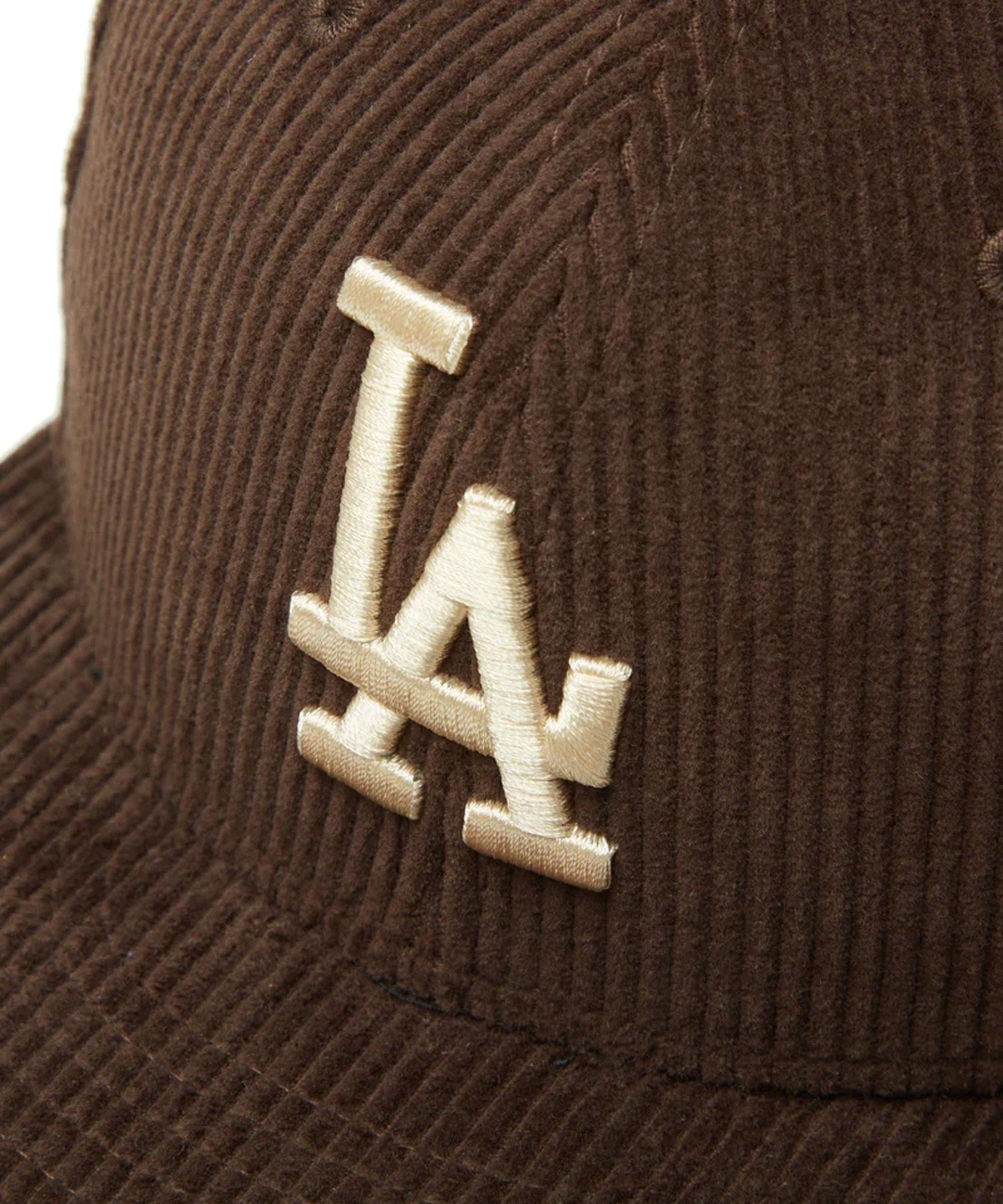 NEW ERA ニューエラ キャップ 帽子 キッズ Youth 9FIFTY MLB Corduroy コーデュロイ ロサンゼルス・ドジャース ダークブラウン 14325162(DBRN-YOUTH)