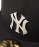 NEW ERA ニューエラ キャップ 帽子 59FIFTY MLB Rhinestone Badge ニューヨーク・ヤンキース ブラック 14307658(BK-7　1/4)