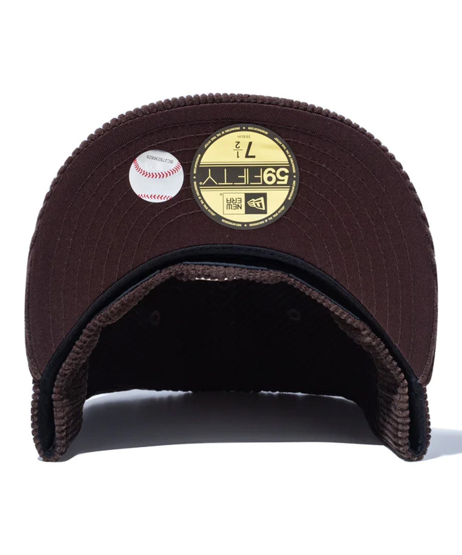 NEW ERA ニューエラ キャップ 帽子 59FIFTY MLB Corduroy コーデュロイ ロサンゼルス・ドジャース ダークブラウン 14307721(BR-7)