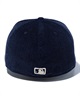 NEW ERA ニューエラ キャップ 帽子 59FIFTY MLB Corduroy コーデュロイ ニューヨーク・ヤンキース ネイビー 14307719(NV-7)