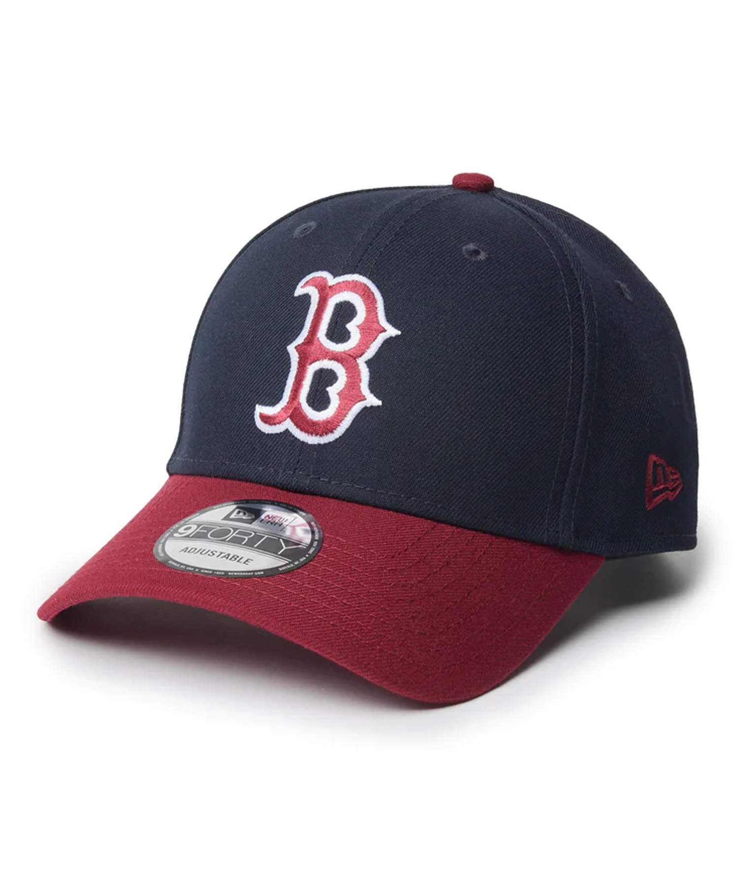 NEW ERA ニューエラ キャップ 帽子 9FORTY MLB Color Custom ボストン・レッドソックス ネイビー カーディナルバイザー 14307471(NV/RD-FREE)