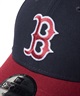 NEW ERA ニューエラ キャップ 帽子 9FORTY MLB Color Custom ボストン・レッドソックス ネイビー カーディナルバイザー 14307471(NV/RD-FREE)