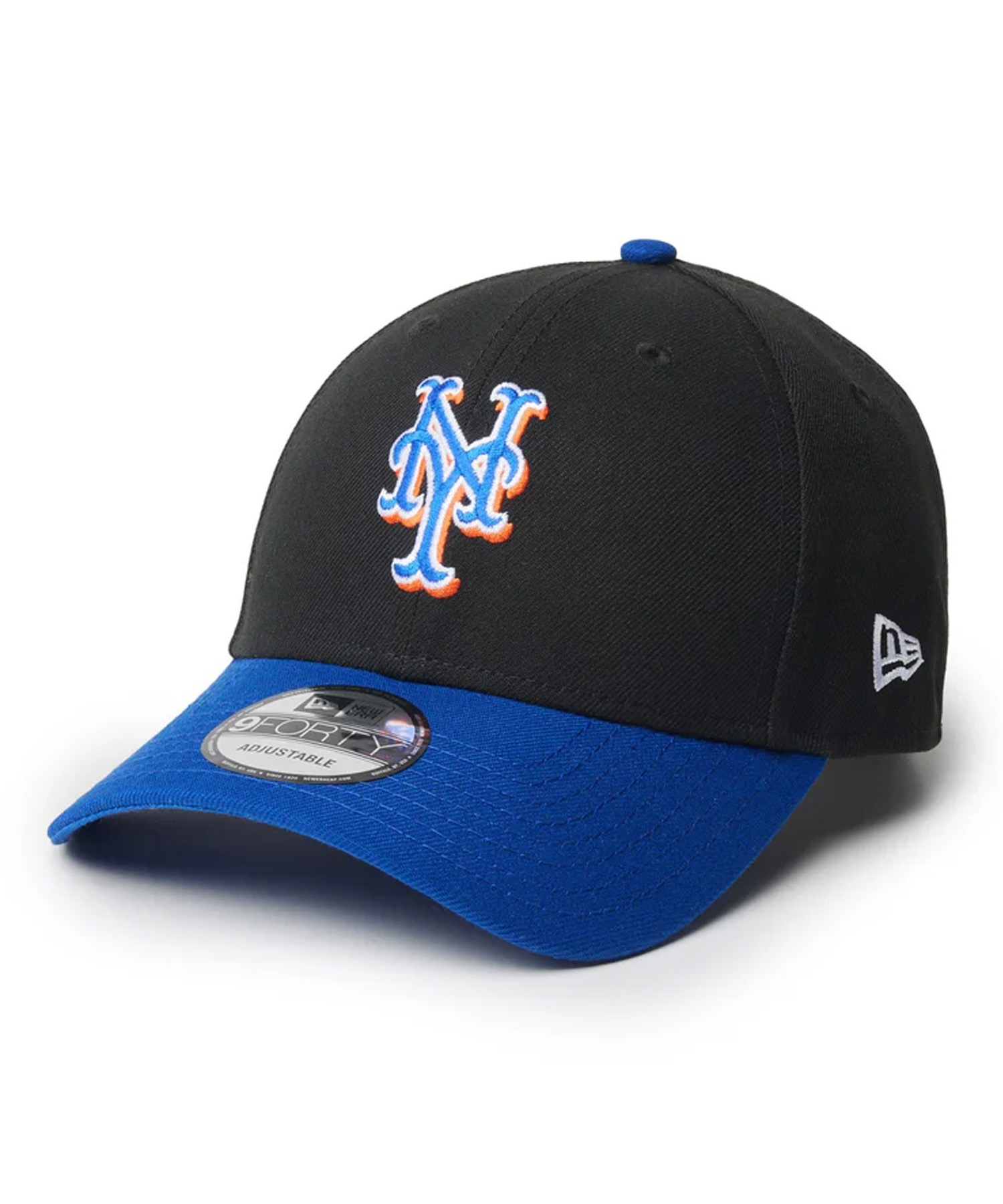 NEW ERA ニューエラ キャップ 帽子 9FORTY MLB Color Custom ニューヨーク・メッツ ブラック ライトロイヤルバイザー 14307468(BK/BL-FREE)