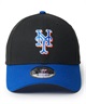 NEW ERA ニューエラ キャップ 帽子 9FORTY MLB Color Custom ニューヨーク・メッツ ブラック ライトロイヤルバイザー 14307468(BK/BL-FREE)