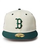 NEW ERA ニューエラ キャップ 帽子 59FIFTY MLB Wool Visor ボストン・レッドソックス クローム ダークグリーンバイザー 14307681(BR/GR-7)