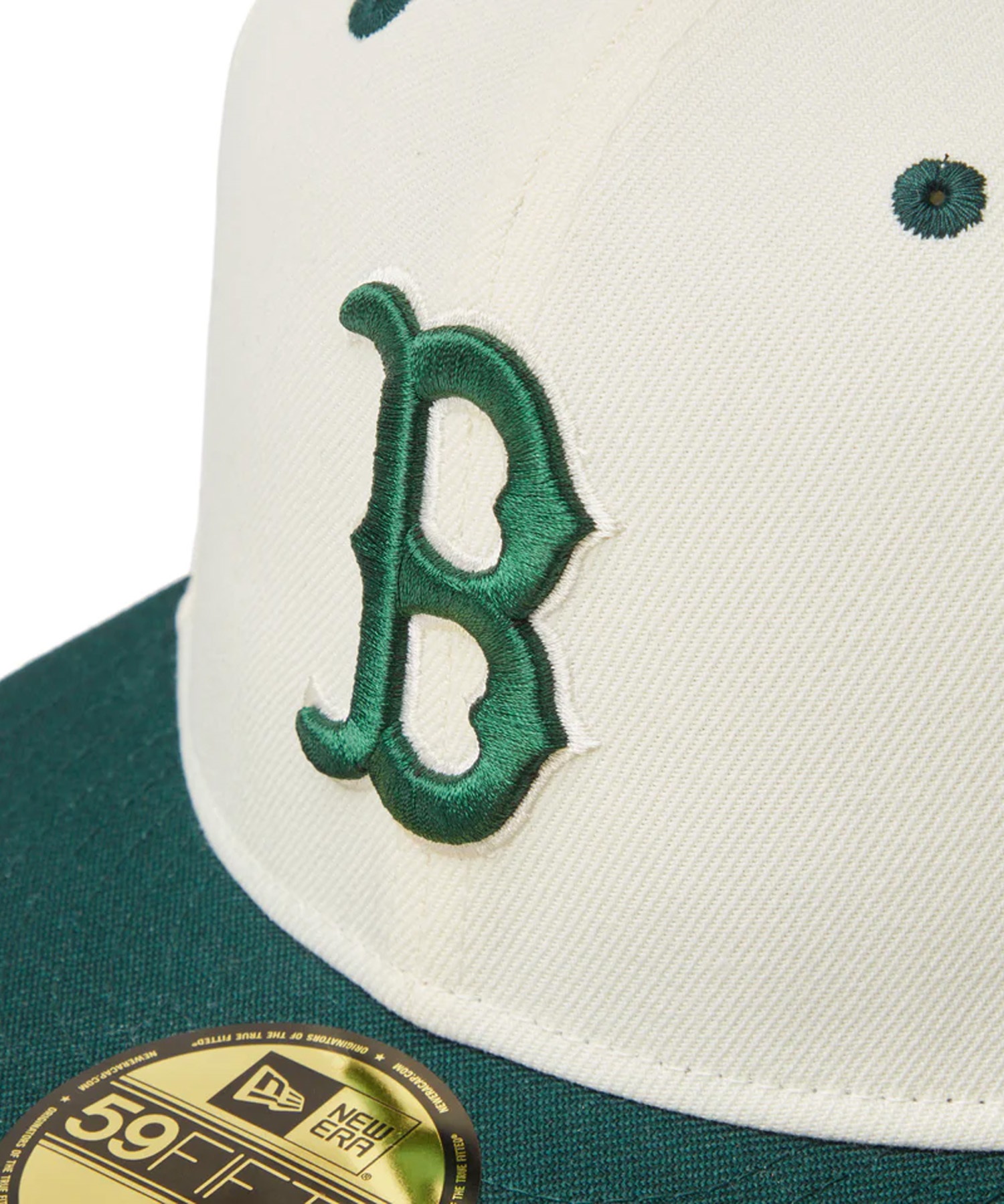 NEW ERA ニューエラ キャップ 帽子 59FIFTY MLB Wool Visor ボストン・レッドソックス クローム ダークグリーンバイザー 14307681(BR/GR-7)