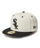 NEW ERA ニューエラ キャップ 帽子 59FIFTY MLB Wool Visor シカゴ・ホワイトソックス クローム ブラックバイザー 14307680(GY/BK-7)