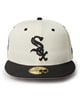 NEW ERA ニューエラ キャップ 帽子 59FIFTY MLB Wool Visor シカゴ・ホワイトソックス クローム ブラックバイザー 14307680(GY/BK-7)