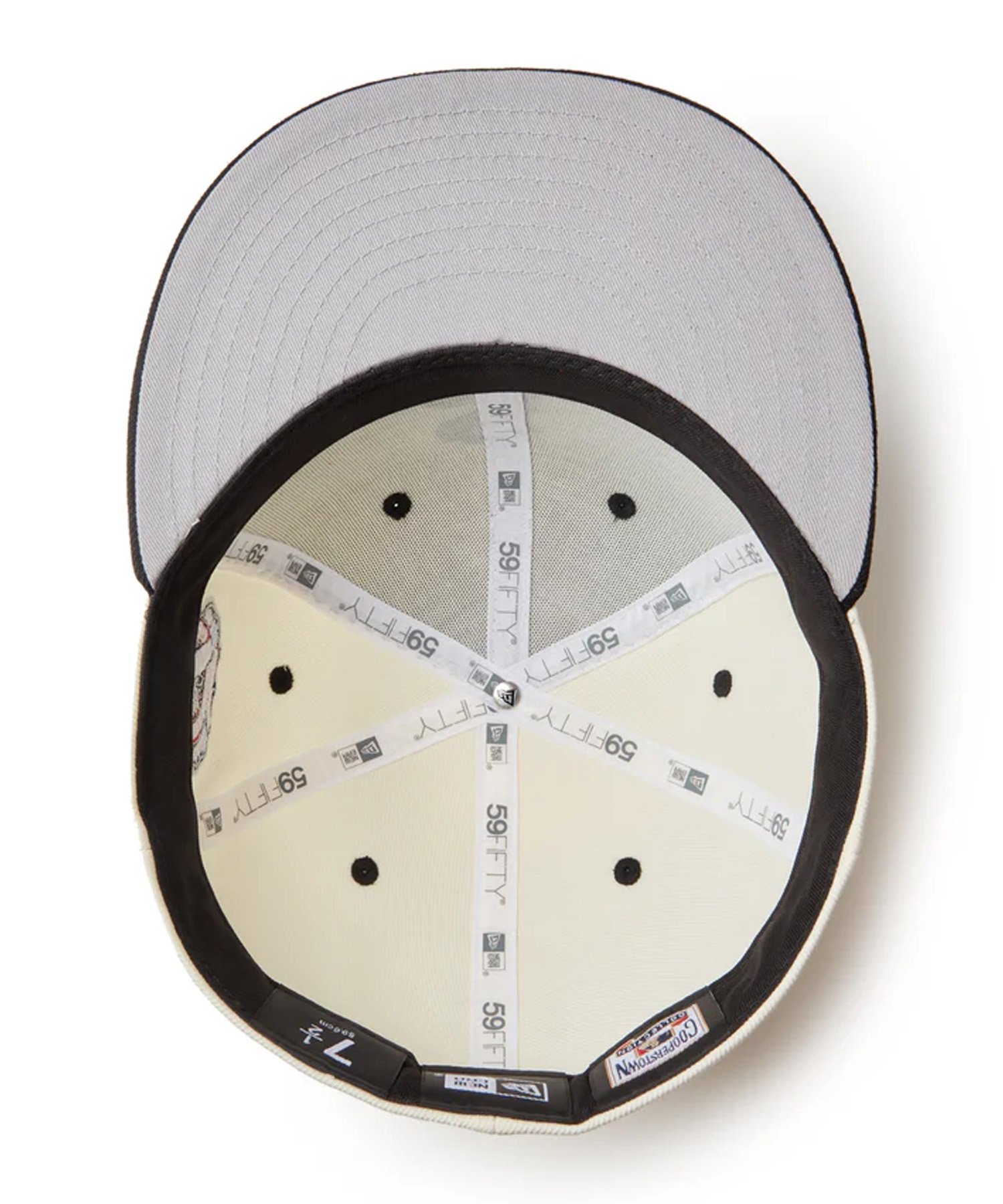 NEW ERA ニューエラ キャップ 帽子 59FIFTY MLB Wool Visor シカゴ・ホワイトソックス クローム ブラックバイザー 14307680(GY/BK-7)