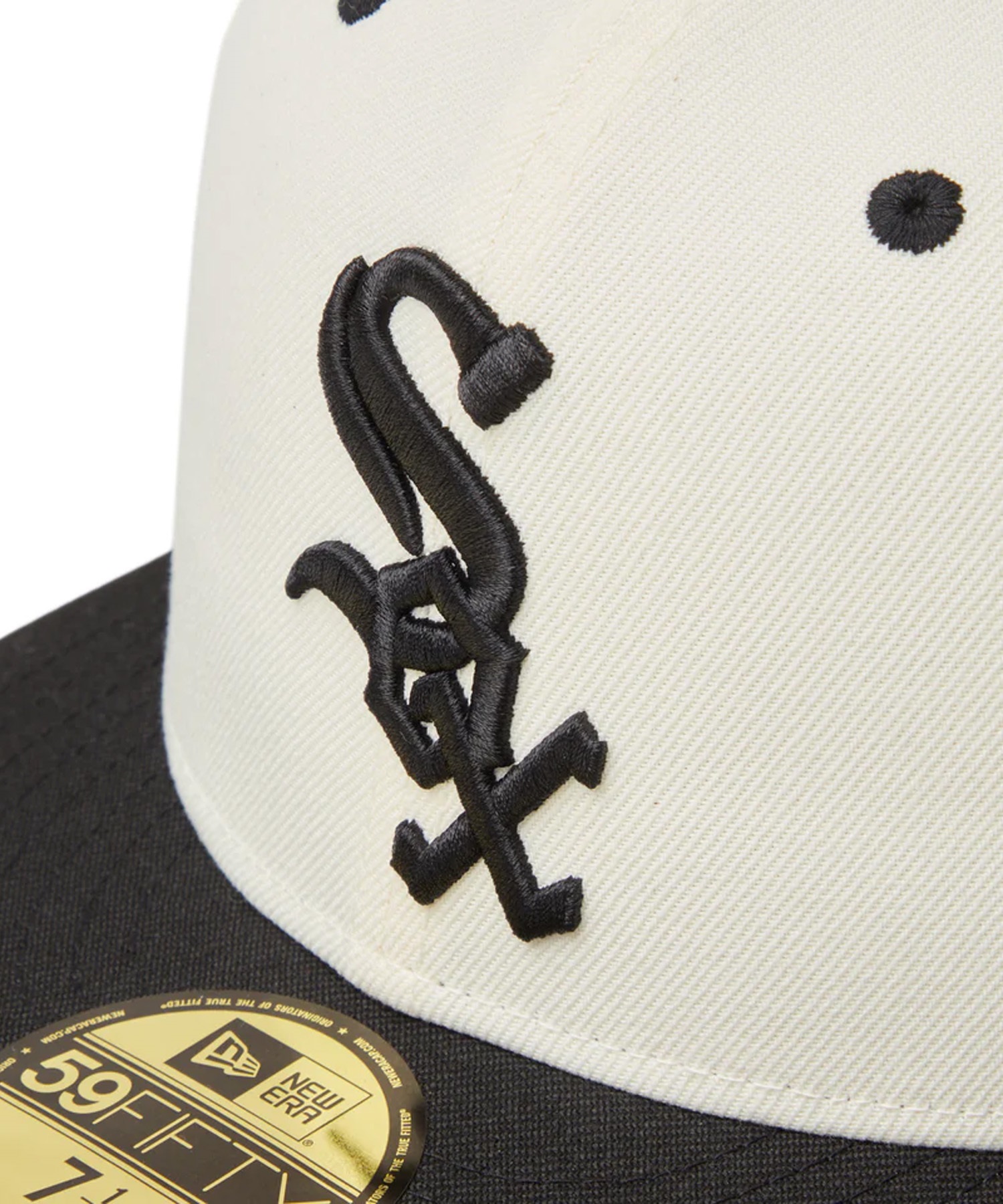 NEW ERA ニューエラ キャップ 帽子 59FIFTY MLB Wool Visor シカゴ・ホワイトソックス クローム ブラックバイザー 14307680(GY/BK-7)