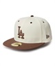 NEW ERA ニューエラ キャップ 帽子 59FIFTY MLB Wool Visor ロサンゼルス・ドジャース クローム ブラウンバイザー 14307679(BR/GR-7)