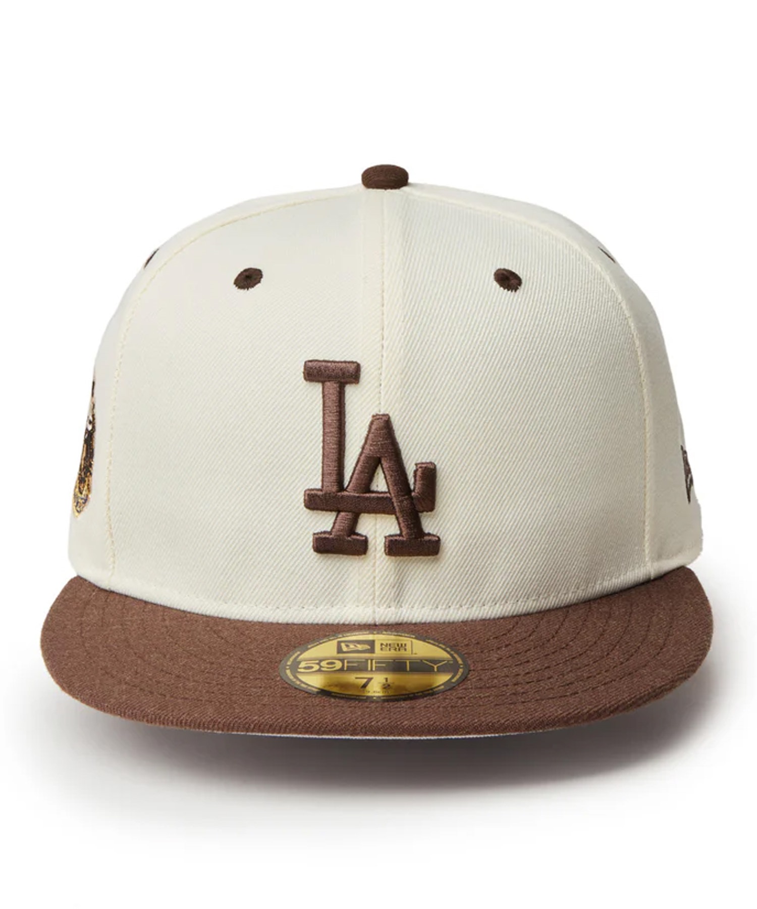 NEW ERA ニューエラ キャップ 帽子 59FIFTY MLB Wool Visor ロサンゼルス・ドジャース クローム ブラウンバイザー 14307679(BR/GR-7)