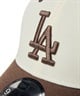 NEW ERA ニューエラ キャップ 帽子 9FORTY MLB Wool Visor ロサンゼルス・ドジャース クローム ブラウンバイザー 14307527(BR/GR-FREE)