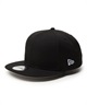 NEW ERA ニューエラ キャップ 帽子 9FIFTY Essential エッセンシャル チェーンステッチ ワードマークロゴ ブラック 14307457(BK-ML)