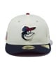 NEW ERA ニューエラ キャップ 帽子 PC 59FIFTY Stars & Stripes ボルティモア・オリオールズ クローム ネイビーバイザー 14109867(WT/NV-7)