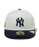 NEW ERA ニューエラ キャップ 帽子 PC 59FIFTY Stars & Stripes ニューヨーク・ヤンキース クローム ネイビーバイザー 14109865(WT/NV-7)