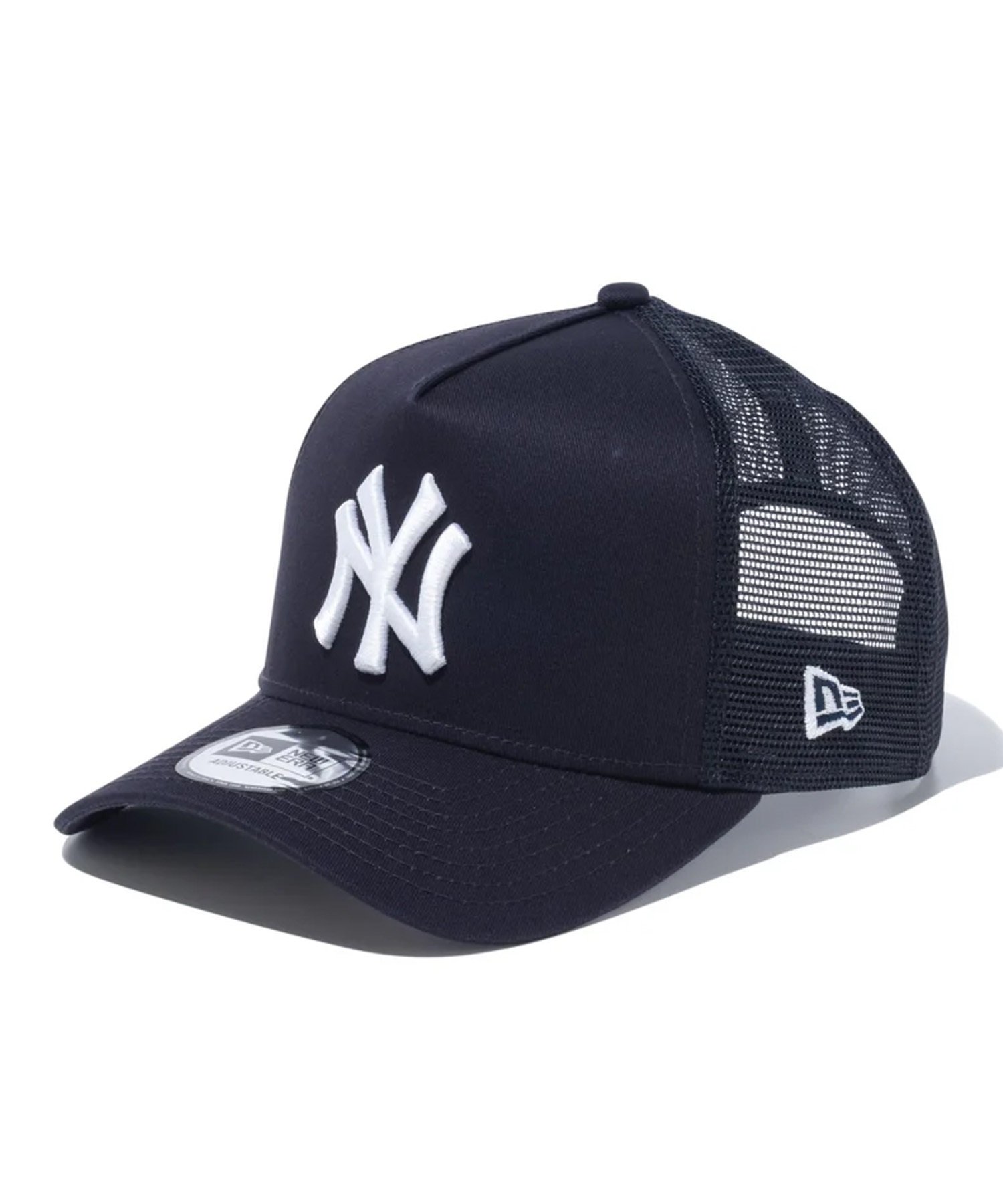 NEW ERA ニューエラ キャップ 帽子 9FORTY A-Frame トラッカー MLB Side Patch ニューヨーク・ヤンキース ネイビー 14109684(NVY-FREE)