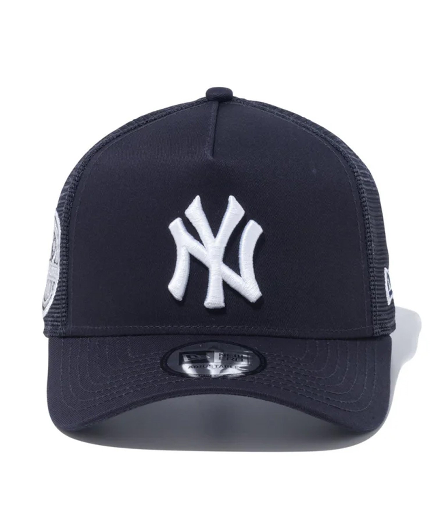 NEW ERA ニューエラ キャップ 帽子 9FORTY A-Frame トラッカー MLB Side Patch ニューヨーク・ヤンキース ネイビー 14109684(NVY-FREE)