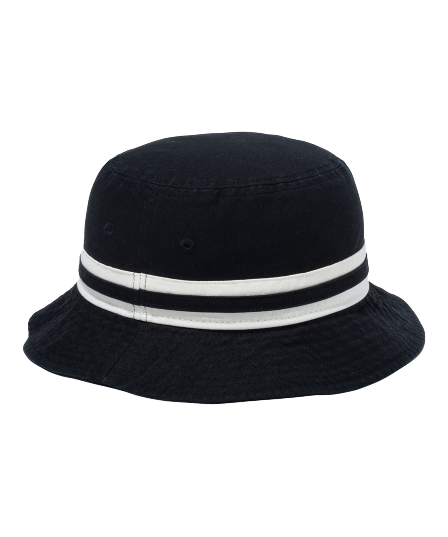 NEW ERA/ニューエラ バケット01 Striped Band Bucket ブラック/クロームホワイト 14109560 ハット(BLK-SM)