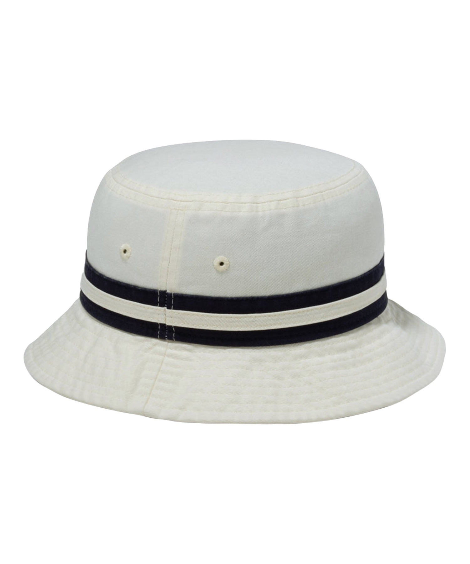 NEW ERA/ニューエラ バケット01 Striped Band Bucket クロームホワイト/ネイビー 14109559 ハット(CRM-SM)