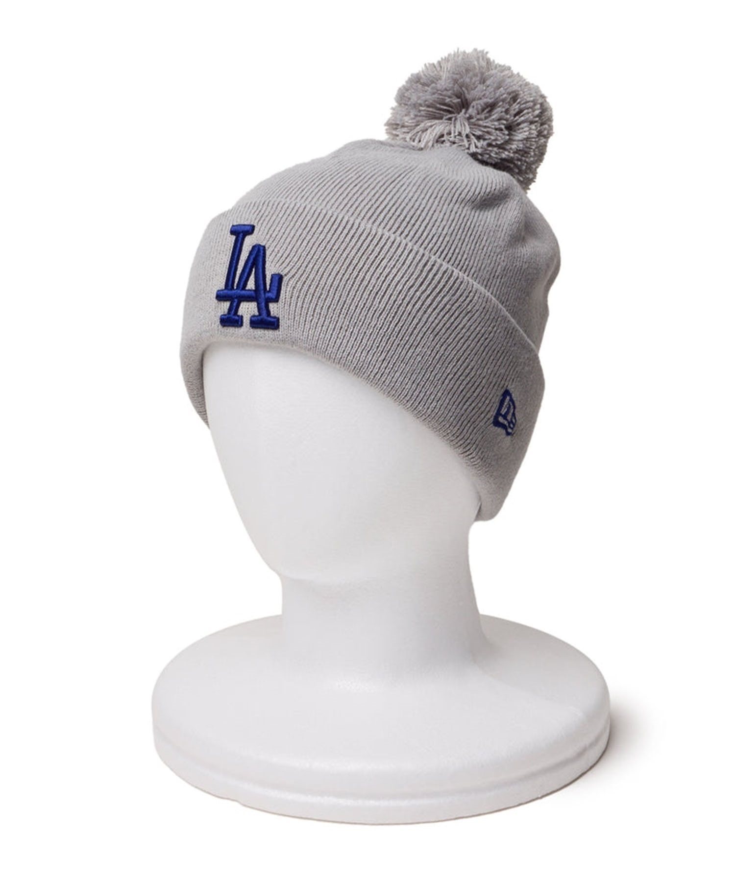 NEW ERA ニューエラ ビーニー MLB  ロサンゼルス・ドジャース ポンポンニット リブ POM PON KNIT 14312115(LGRY-ONE)