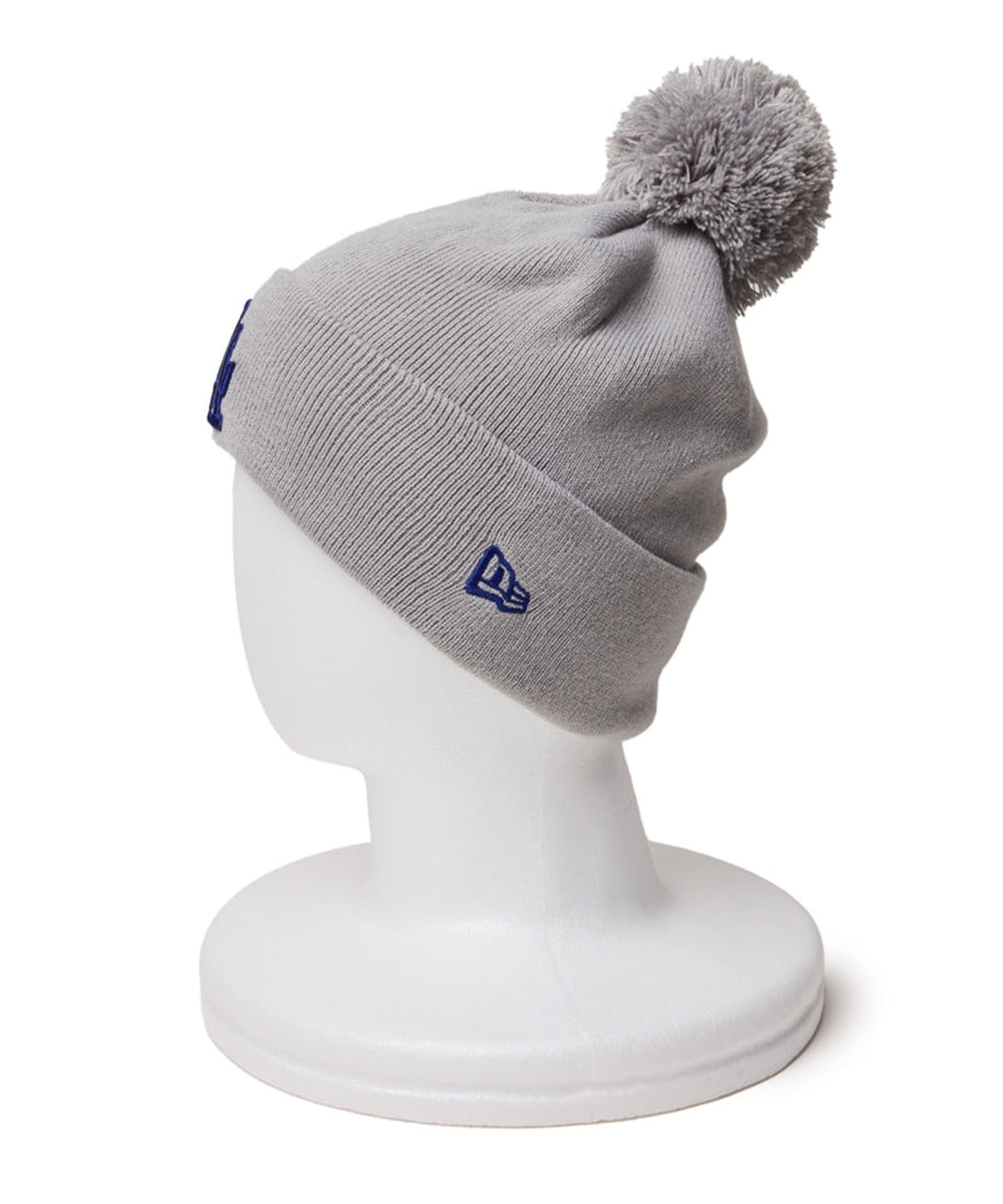 NEW ERA ニューエラ ビーニー MLB  ロサンゼルス・ドジャース ポンポンニット リブ POM PON KNIT 14312115(LGRY-ONE)