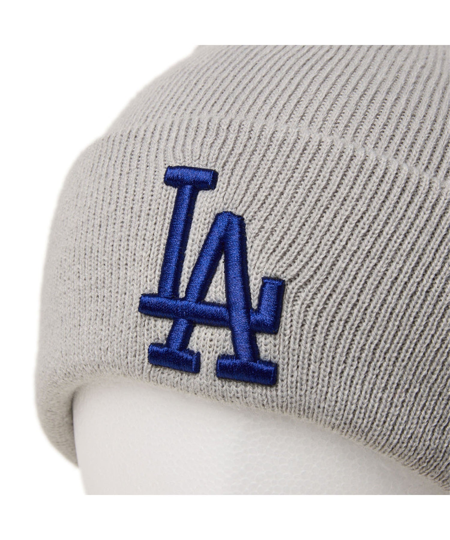 NEW ERA ニューエラ ビーニー MLB  ロサンゼルス・ドジャース ポンポンニット リブ POM PON KNIT 14312115(LGRY-ONE)