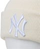 NEW ERA ニューエラ ビーニー ニットキャップ ニット帽 帽子 ベーシック カフニット New York Yankees ニューヨーク・ヤンキース オフホワイト 14312197(OWHI-ONE)