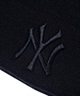 NEW ERA ニューエラ ビーニー ニットキャップ ニット帽 帽子 ベーシック カフニット New York Yankees ニューヨーク・ヤンキース ブラック 13751335(BLK-ONE)