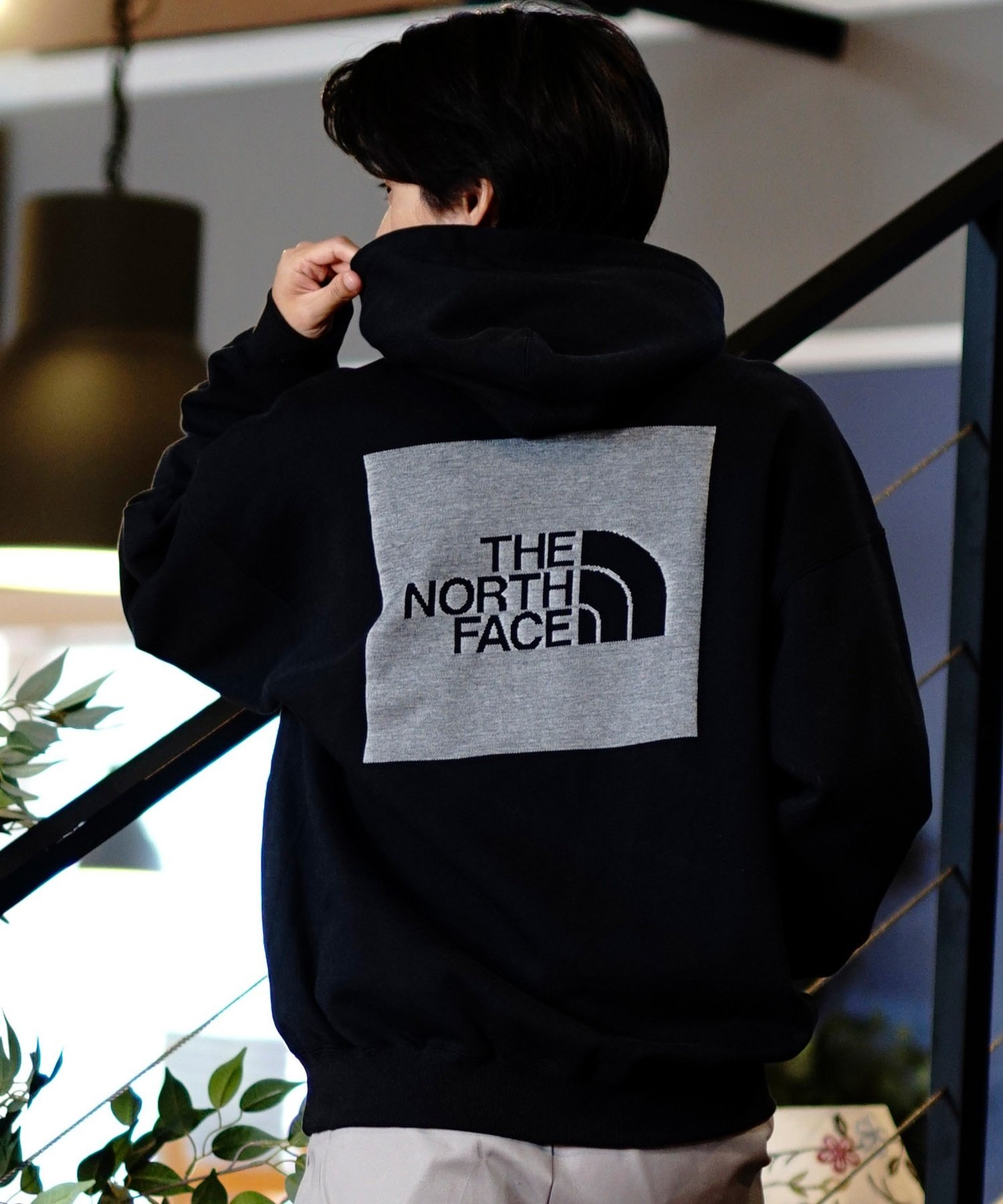 THE NORTH FACE ザ・ノース・フェイス パーカー プルオーバー メンズ バックプリント ジャガードバックスクエアロゴフーディ  NT62437 パーカー｜ムラサキスポーツオンラインストア 通販