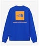 THE NORTH FACE ザ・ノース・フェイス 長袖 Tシャツ メンズ ロンT バックプリント ロングスリーブバックスクエアロゴティー NT82333(W2-S)